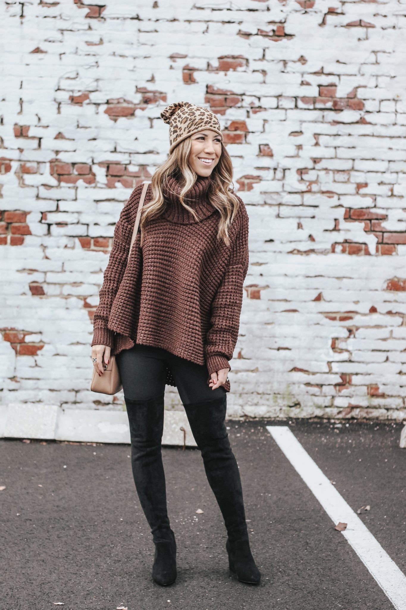 one oversized turtleneck styled 2 ways