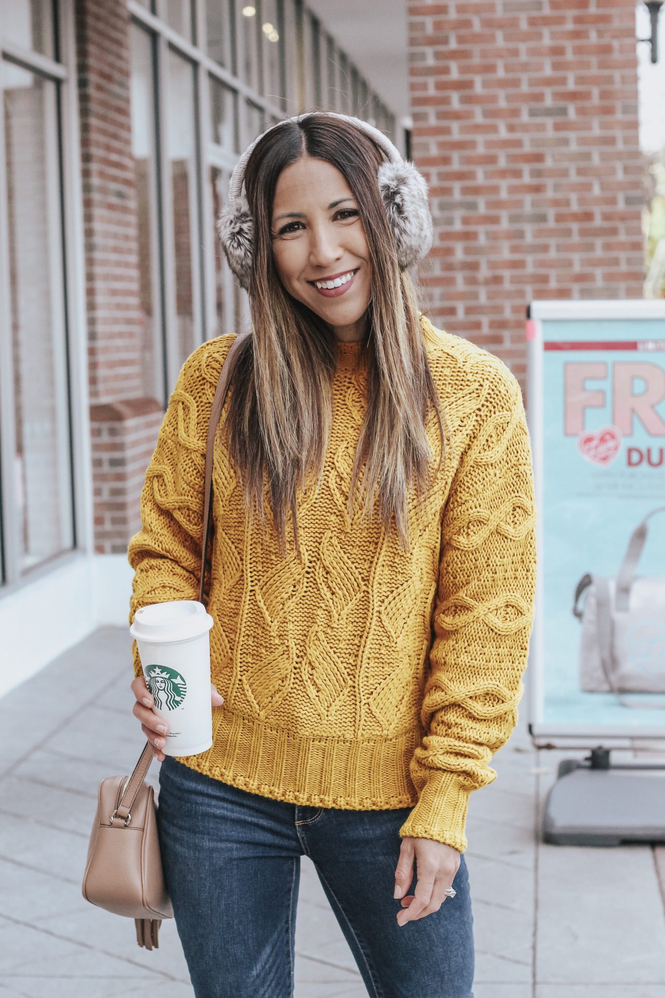 the cutest mustard sweater