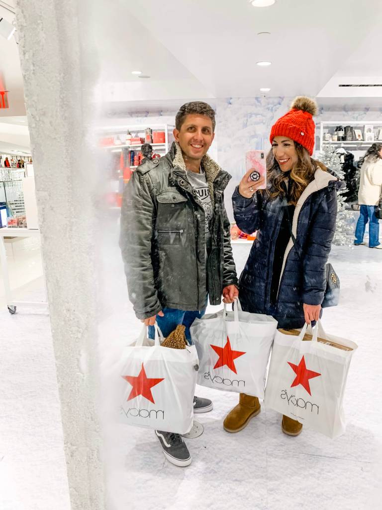 Black Friday Shopping Guide 2019 by top US fashion blog, House of Leo Blog: image of man and woman shopping at Macys
