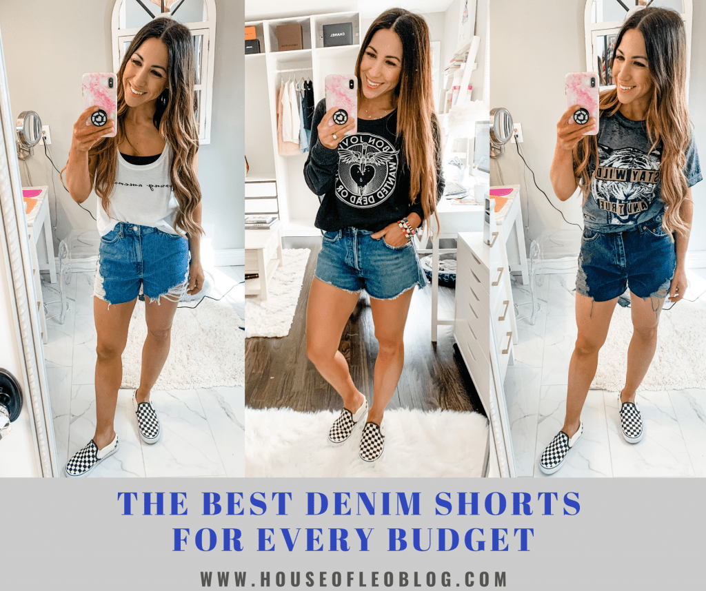 The Best Denim Shorts For Every Budget by top US fashion blog, House of Leo Blog: the best denim shorts