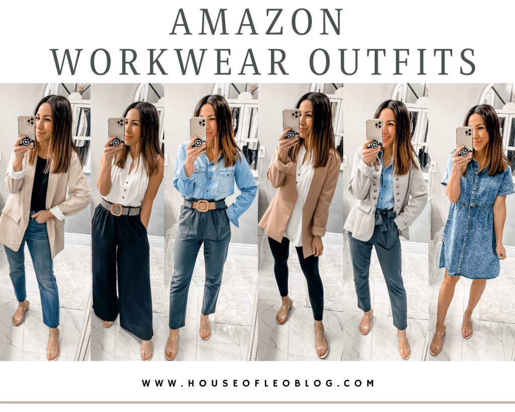 Amazon Workwear Outfits by top US fashion blog, House of Leo Blog: Amazon workwear outfits