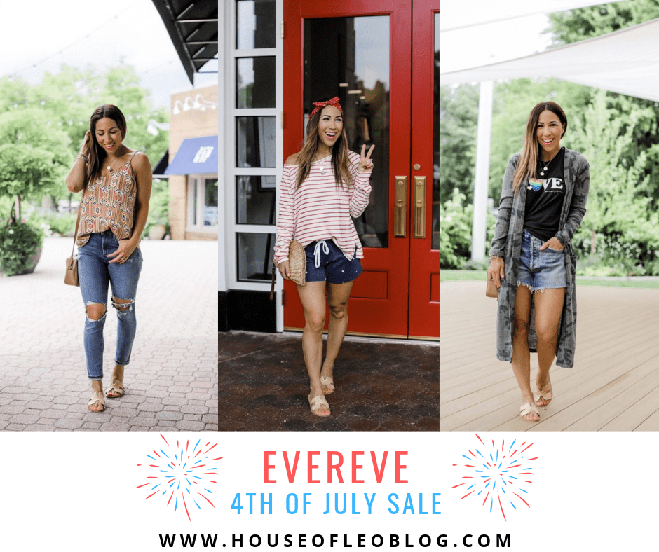Evereve 4th of July Sale by top US fashion blog, House of Leo Blog