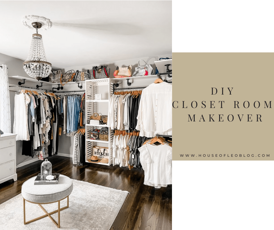 DIY Closet Room Makeover by top US lifestyle blog, House of Leo Blog: closet room makeover